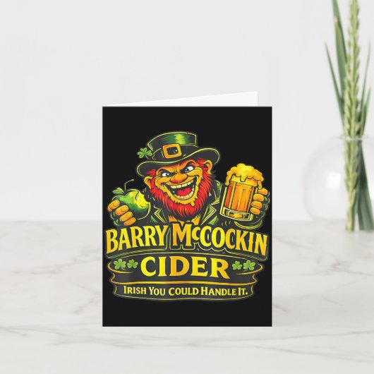 Barry mccockiner mcconconner Ierse pub grappige he Kaart (Voorkant)