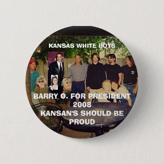 BARRY O. RONDE BUTTON 5,7 CM (Voorkant)