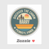Barry, Pennsylvania Sticker (Vel)