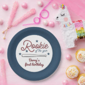 BARRY Rookie van het Jaar Honkbal 1e Verjaardag Papieren Bordje (Feest)