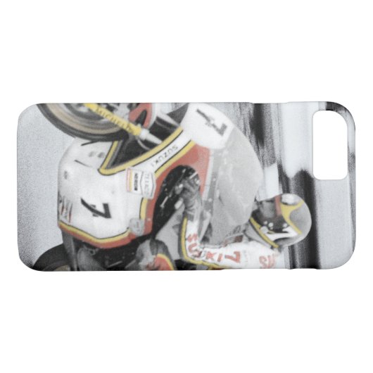 Barry Sheene 2, de handgetinte versie Case-Mate iPhone Case (Achterkant (Horizontaal))