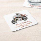 Barry Sheene 2, de handgetinte versie Kartonnen Onderzetters (Schuin)