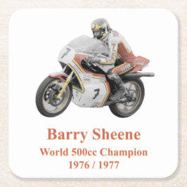Barry Sheene 2, de handgetinte versie Kartonnen Onderzetters