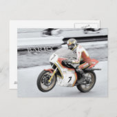 Barry Sheene Briefkaart (Voorkant / Achterkant)