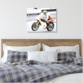 Barry Sheene Canvas Afdruk (Insitu (Slaapkamer))