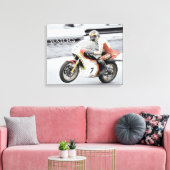 Barry Sheene Canvas Afdruk (Insitu (Woonkamer))