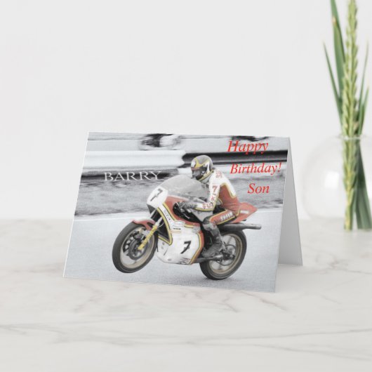 Barry Sheene Kaart (Voorkant)