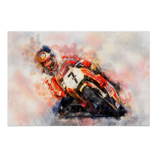 Barry Sheene Perfect Poster (Voorkant)