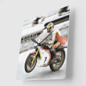 Barry Sheene Vierkante Klok (Hoek)