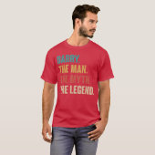 Barryhe Manhe Mythhe Legend Retro Gift for Barry f T-shirt (Voorkant volledig)
