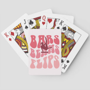 Bars, balken en flips - Gymnastiek Pokerkaarten