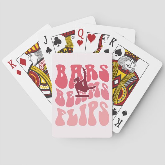 Bars, balken en flips - Gymnastiek Pokerkaarten (Achterkant)