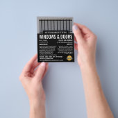 Bars & Shutters, Venster & Deuren Fitter Company Flyer (Hand)