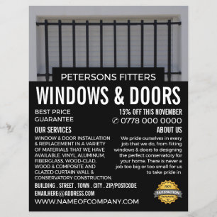 Bars & Shutters, Venster & Deuren Fitter Company Flyer