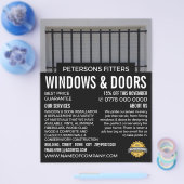 Bars & Shutters, Venster & Deuren Fitter Company Flyer (Enkel)
