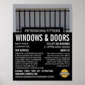 Bars & Shutters, Venster & Deuren Fitter Company Poster (Voorkant)