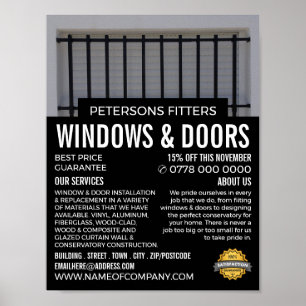 Bars & Shutters, Venster & Deuren Fitter Company Poster