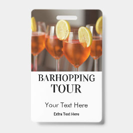 Bars Tour Photo Barhopping City Bars Badge