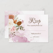 Barst van de herfst-RSVP-kaart RSVP Kaartje (Voorkant / Achterkant)