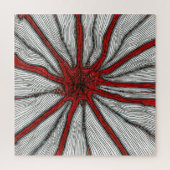 Barst van rood legpuzzel (Verticaal)