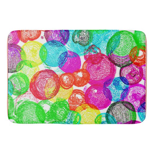 Barsten met Abstract kleurpatroon Badmat (Voorkant)