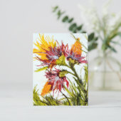 "Barstend" Briefkaart die Kunst kenmerken door JAC (Staand voorkant)