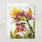 "Barstend" Briefkaart die Kunst kenmerken door JAC (Voorkant / Achterkant)