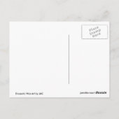 "Barstend" Briefkaart die Kunst kenmerken door JAC (Achterkant)