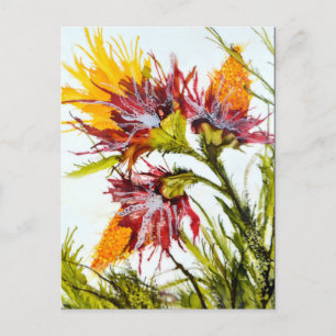 "Barstend" Briefkaart die Kunst kenmerken door JAC