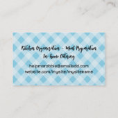 Barstende aroma's koken culinaire chef catering visitekaartje (Achterkant)