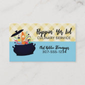 Barstende aroma's koken culinaire chef catering visitekaartje (Voorkant)