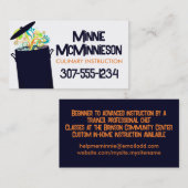 Barstende aroma's kookpot chef-visitekaartjes visitekaartje (Voorkant / Achterkant)