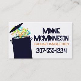 Barstende aroma's kookpot chef-visitekaartjes visitekaartje