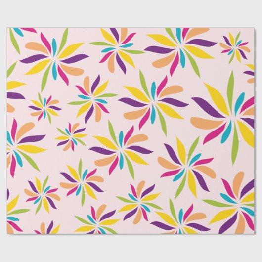 barstende kleuren cadeaupapier (Vlak)