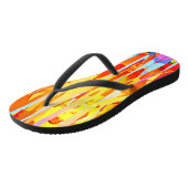 Barstende kleurrijke tinten mix teenslippers (Schuin)