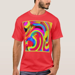 Barstende levendige kleurtinten mix t-shirt