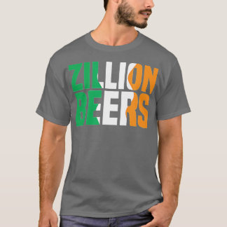 Barstool Sports Zillion Beers Saint Patrick's Day  T-shirt
