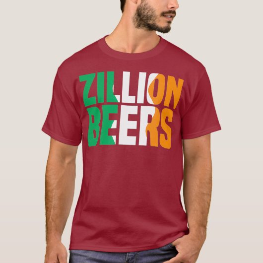 Barstool Sports Zillion Beers Saint Patricks Day T-shirt (Voorkant)