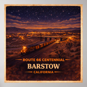 Barstow California Eeuwfeest Poster
