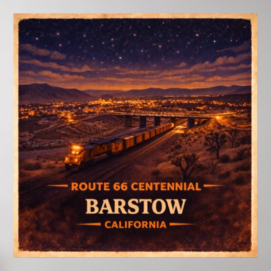 Barstow California Eeuwfeest Poster (Voorkant)