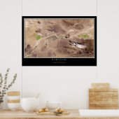 Barstow California van Space Satellite Map Poster (Keuken)