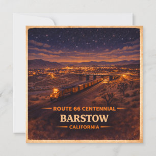 Barstow Centennial Desert Train Glow Kaart