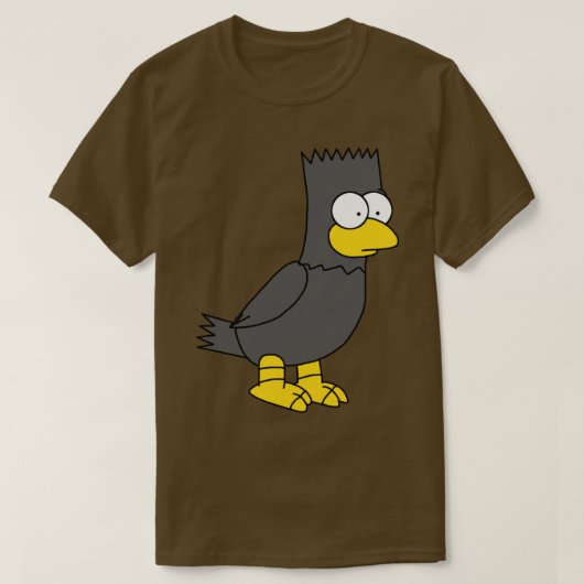 Bart als Allen Poe Raven Halloween T-shirt (Design voorkant)