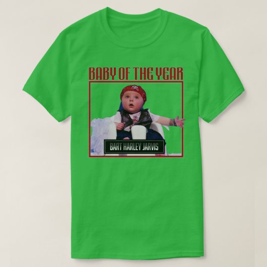 Bart Harley Jarvis Baby van het jaar T-shirt (Design voorkant)