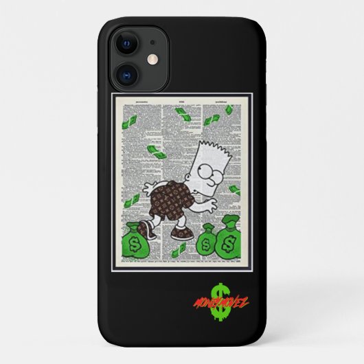 Bart Simpson Money Case-Mate iPhone Case (Achterkant)