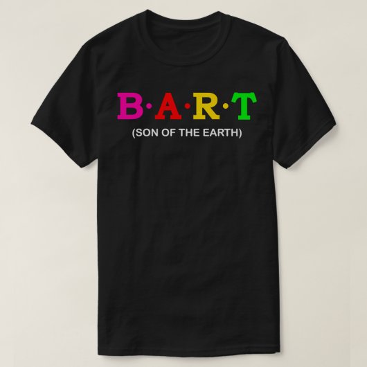 Bart zoon van de aarde t-shirt (Design voorkant)
