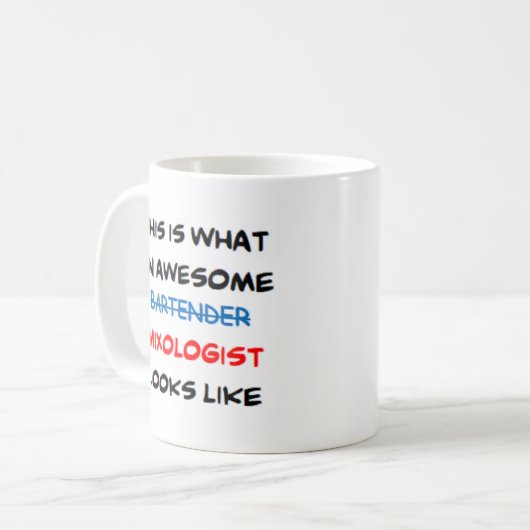 bartemixoloog, geweldige koffiemok (Voorkant links)
