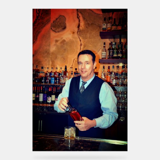 Bartender Acryl Bord (Voorkant)