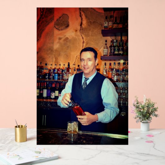 Bartender Acryl Bord (Huwelijk)