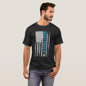 Bartender American Flag 4 juli  Funny T-shirt (Voorkant volledig)